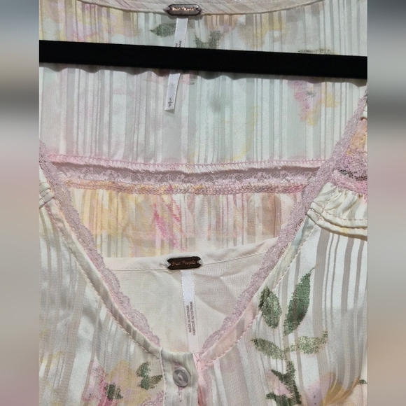 Free People Spring Fling Mini Lace Floral Mini Dress Size Small - Picture 4 of 11